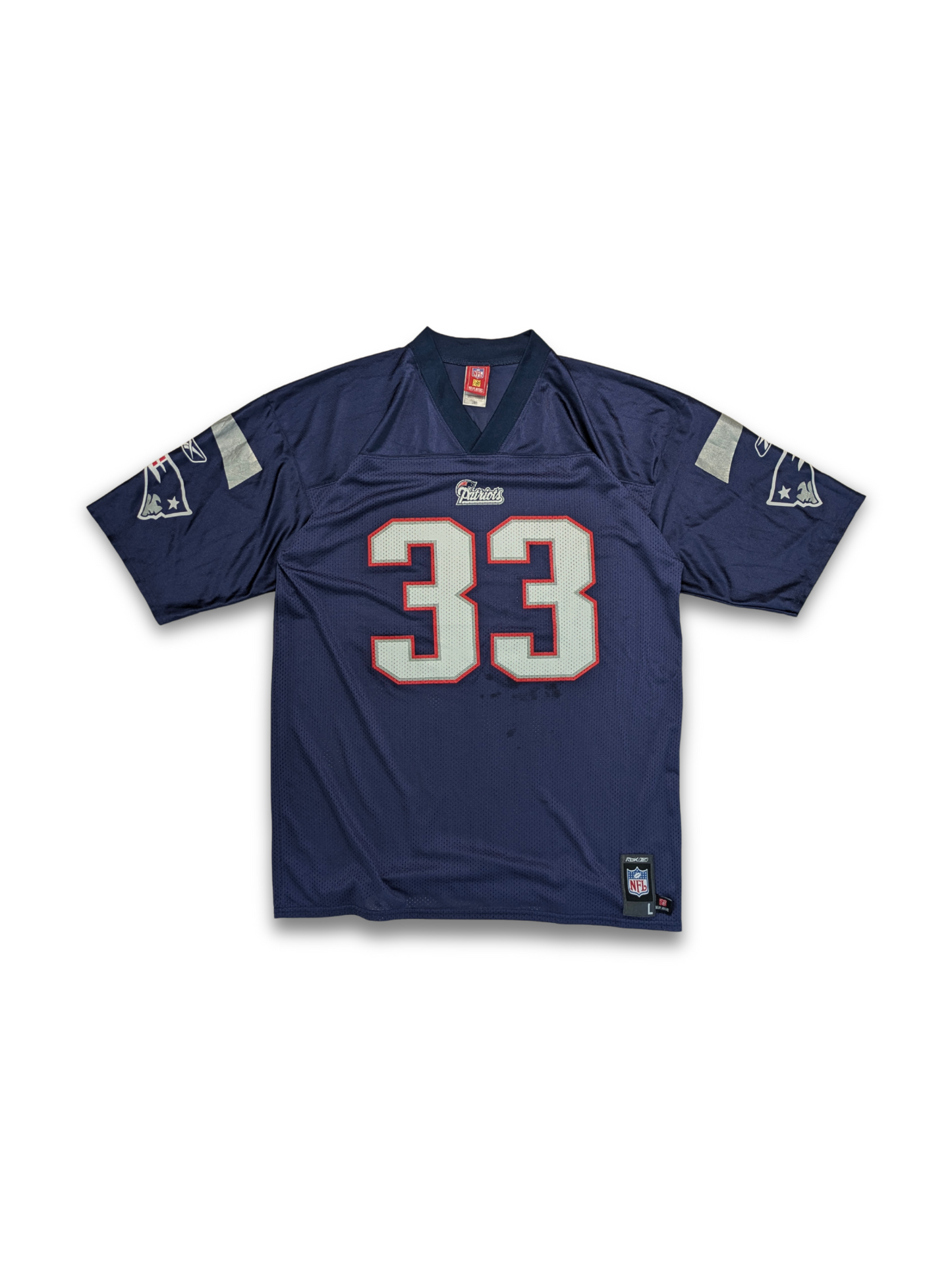 NFL Players New England Patriots Jersey Faulk 33 Navy L 2000er