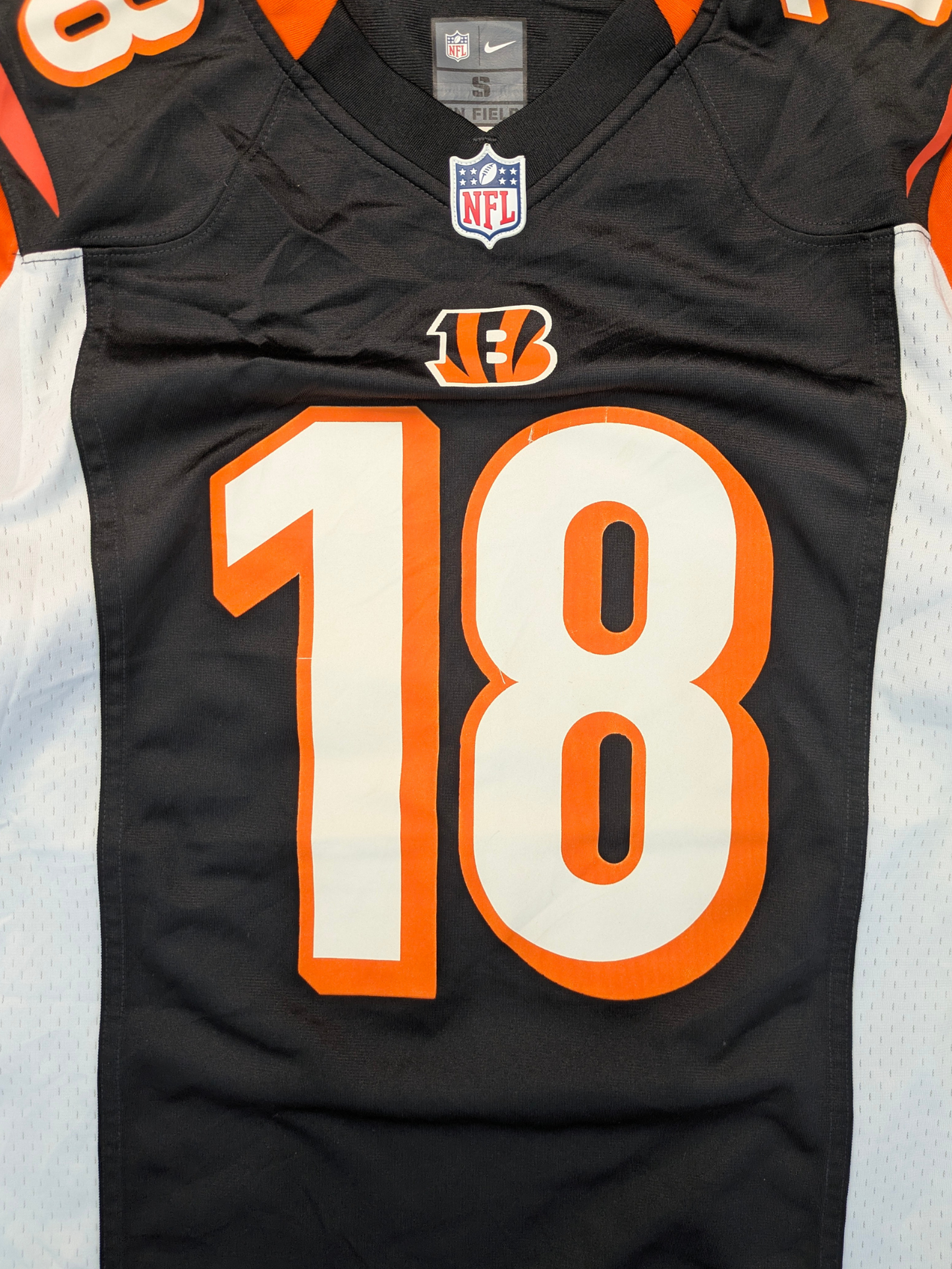 Nike NFL Cincinnati Bengals Jersey 2010er Größe S Schwarz Green 18