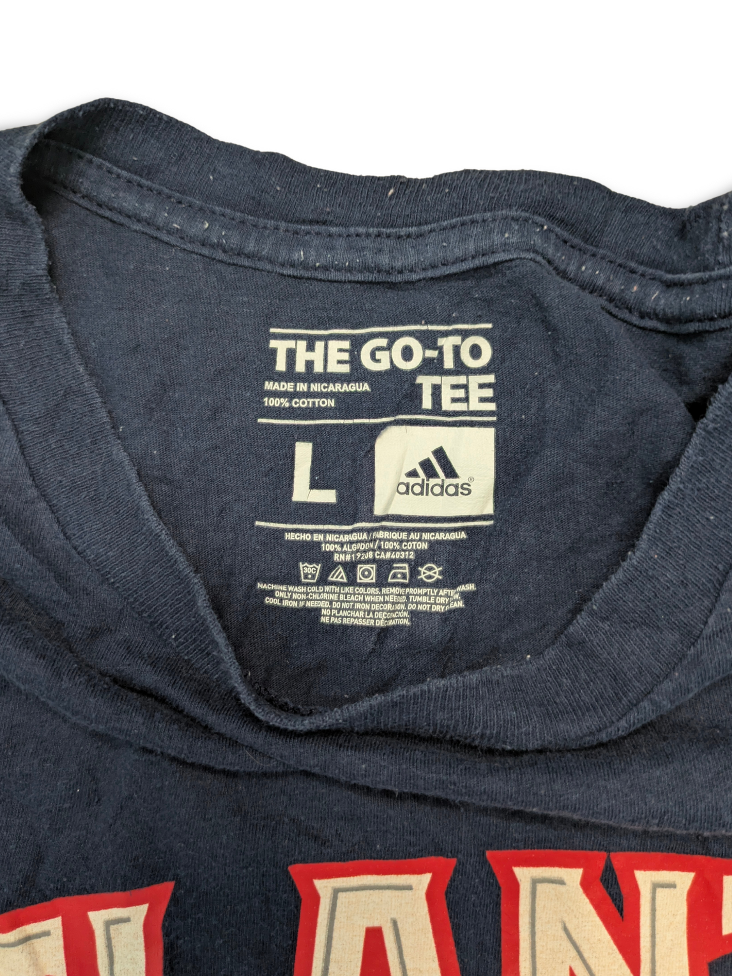 NBA Atlanta Hawks T-Shirt No. 26 Korver Navy Backprint Large