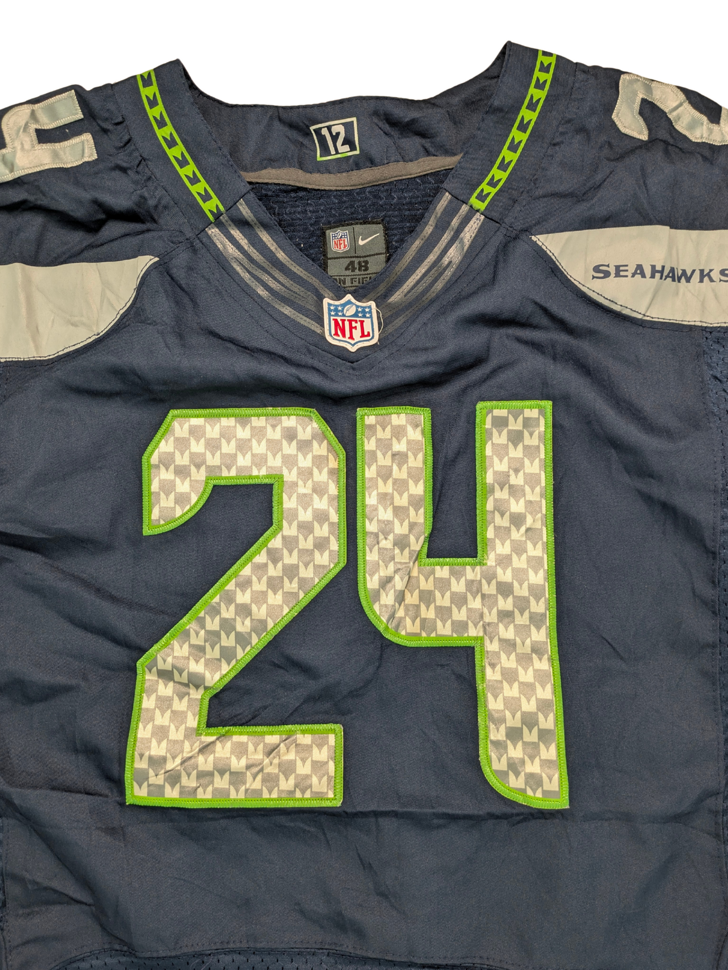 Nike NFL Seattle Seahawks Jersey Marshawn Lynch 24 Navy 48 fits XXL 2010er