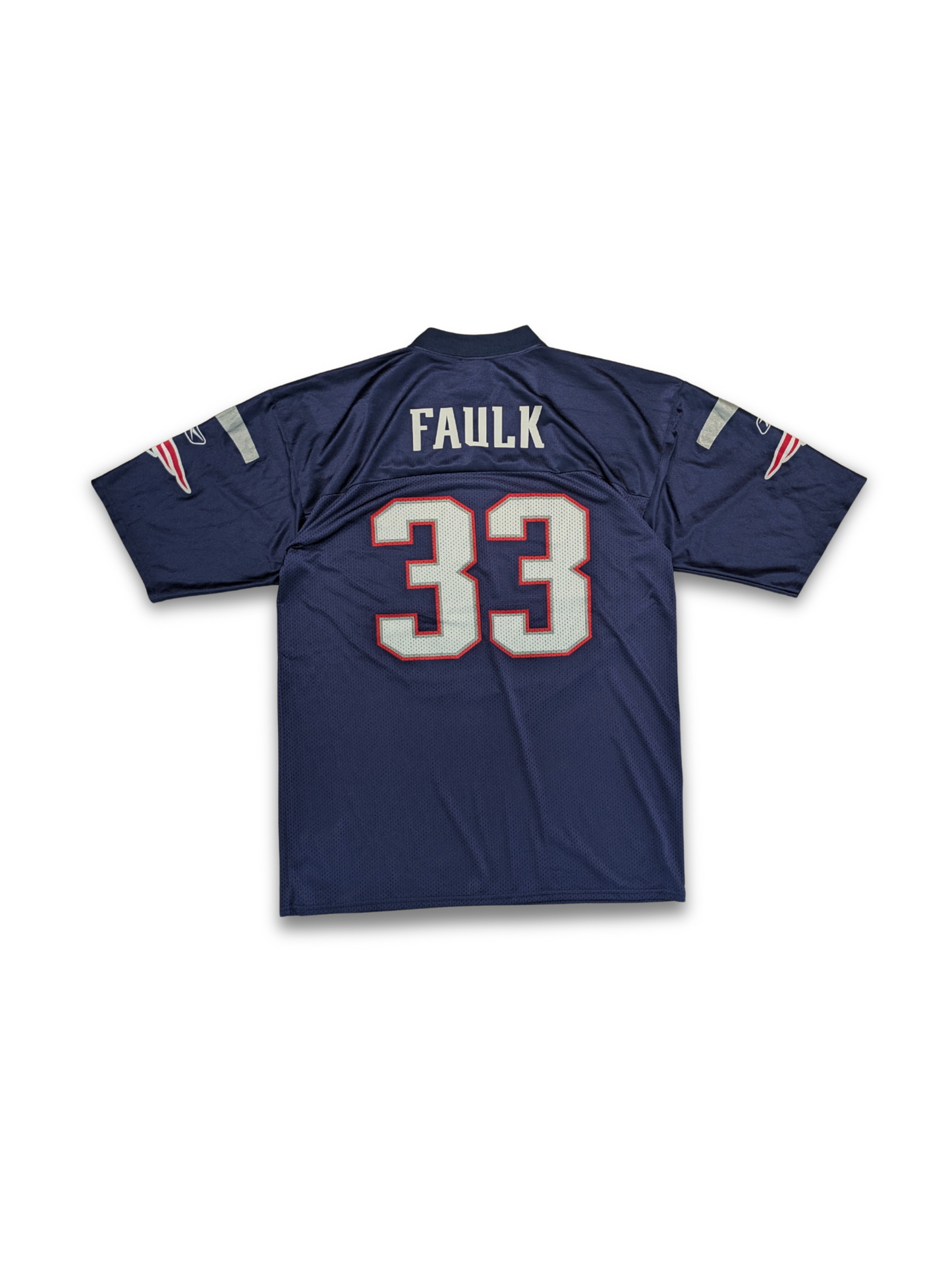 NFL Players New England Patriots Jersey Faulk 33 Navy L 2000er