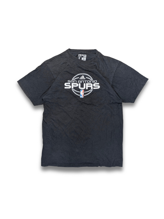 NBA Adidas San Antonio Spurs T-Shirt Dunkelgrau Large