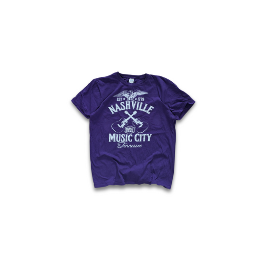 Basic Nashville Tennesse T-Shirt Lila Medium