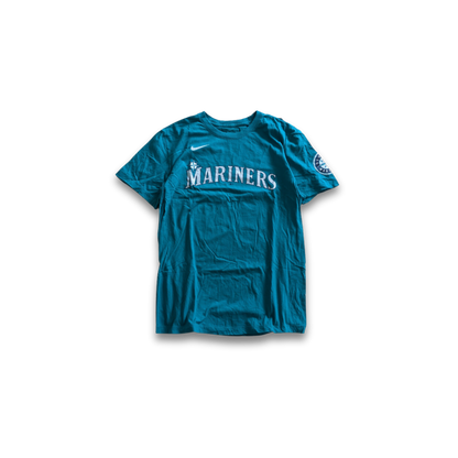 Türkises Nike MLB Seattle Mariners Julio Rodriguez 44 T-Shirt Medium