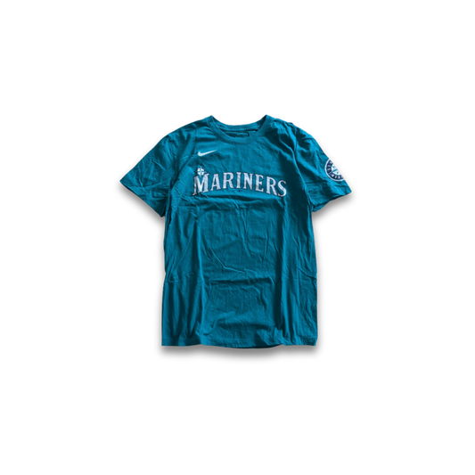 Türkises Nike MLB Seattle Mariners Julio Rodriguez 44 T-Shirt Medium