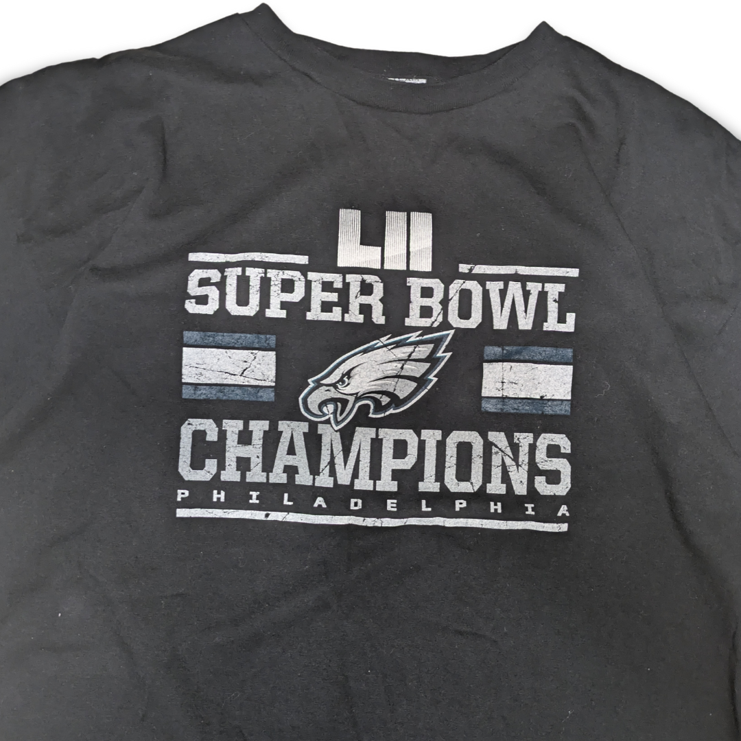 NFL Philadelphia Eagles Super Bowl Champions T-Shirt Schwarz 2X-Large