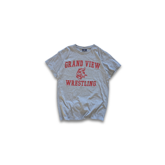 College Grand View Wrestling T-Shirt Grau Medium
