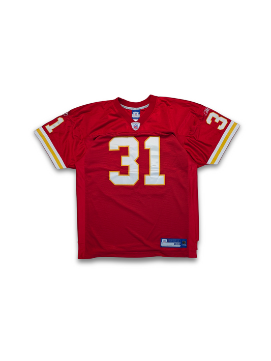 Reebok NFL Kansas City Chiefs Jersey Holmes 31 Rot 48 fits L-XL 2005–2006