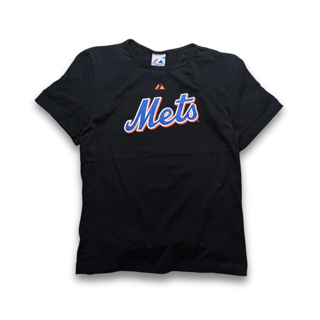 MLB New York Mets 2008 T-Shirt David Wright 5 Frauen Schwarz Large