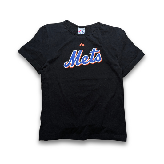 MLB New York Mets 2008 T-Shirt David Wright 5 Frauen Schwarz Large