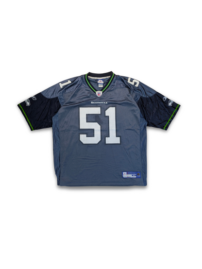 Reebok NFL Seattle Seahawks Jersey 2005 2006 Graublau XL Tatupu 51