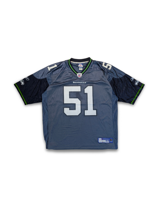 Reebok NFL Seattle Seahawks Jersey 2005 2006 Graublau XL Tatupu 51