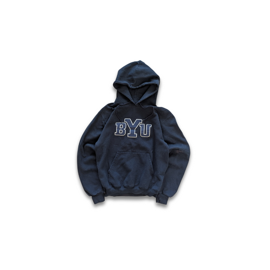 College BYU Brigham Young University Hoodie Navy X-Small / Small