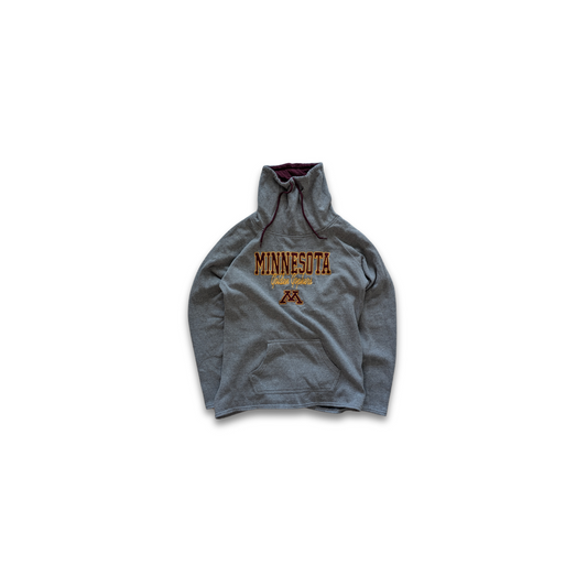 College Minnesota Golden Gophers Schalkragen Sweater Grau Damen Large
