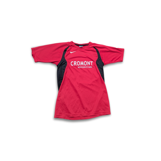 Rotes Basic Nike Jersey Number 10 X-Small mit schwarzen Längsstreifen