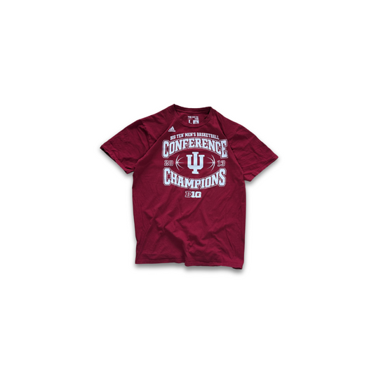 College Adidas Big 10 Conference Champions 2013 T-Shirt Rot Large