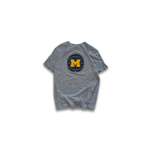 NCAA Michigan Wolverines Logo T-Shirt Jordan Grau Medium