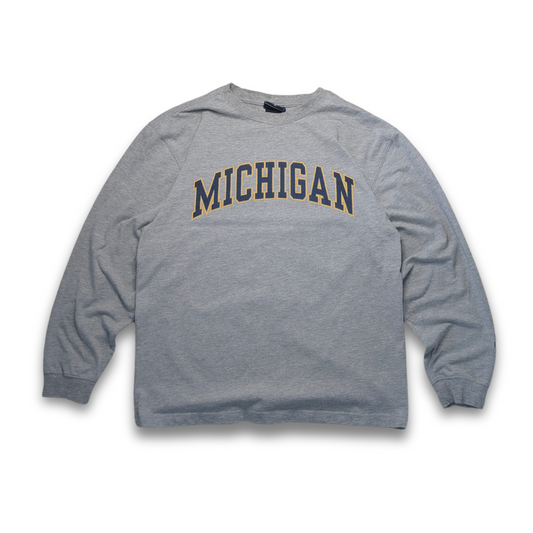 College Michigan Wolverines Longsleeve Grau Medium / Large