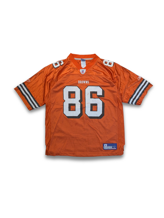 Reebok NFL Cleveland Browns Jersey 2002 2004 Größe L Orange Northcutt 86