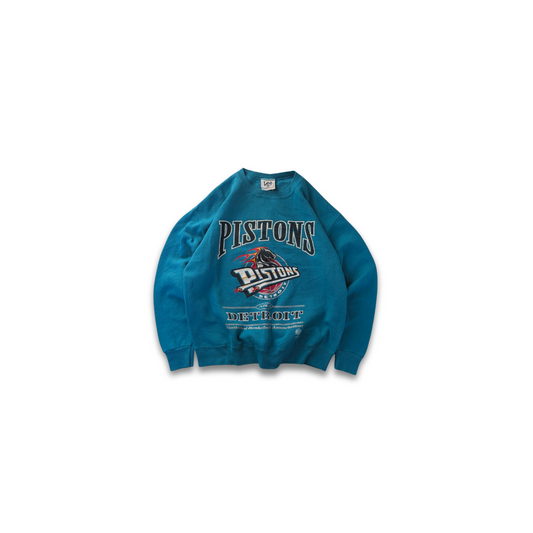 NBA Lee Detroit Pistons Sweater Türkis Large