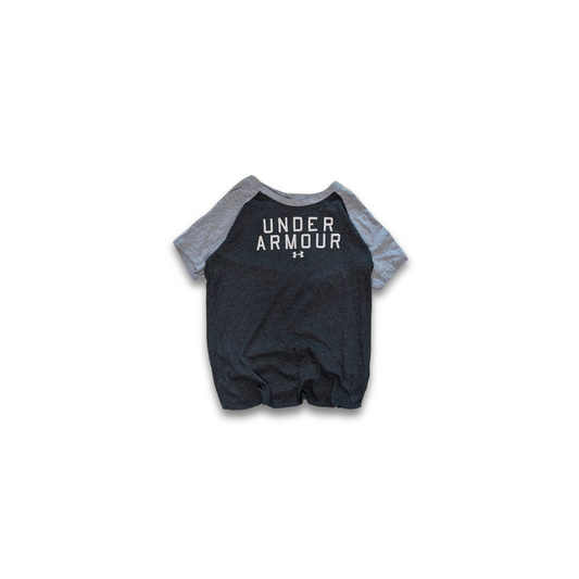 Basic Under Armour Raglan T-Shirt Schwarz Grau Small