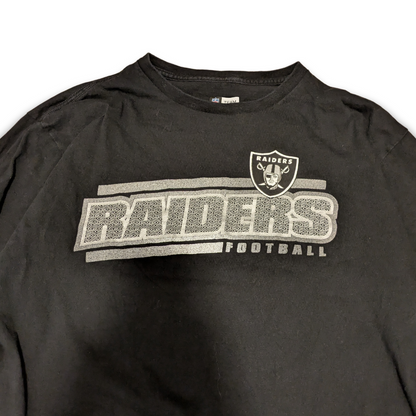 NFL Las Vegas Raiders Longsleeve mit Sleeveprint Schwarz X-Large
