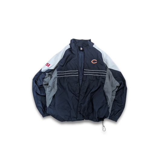 NFL Reebok  Chicago Bears Windbreaker Navy Large