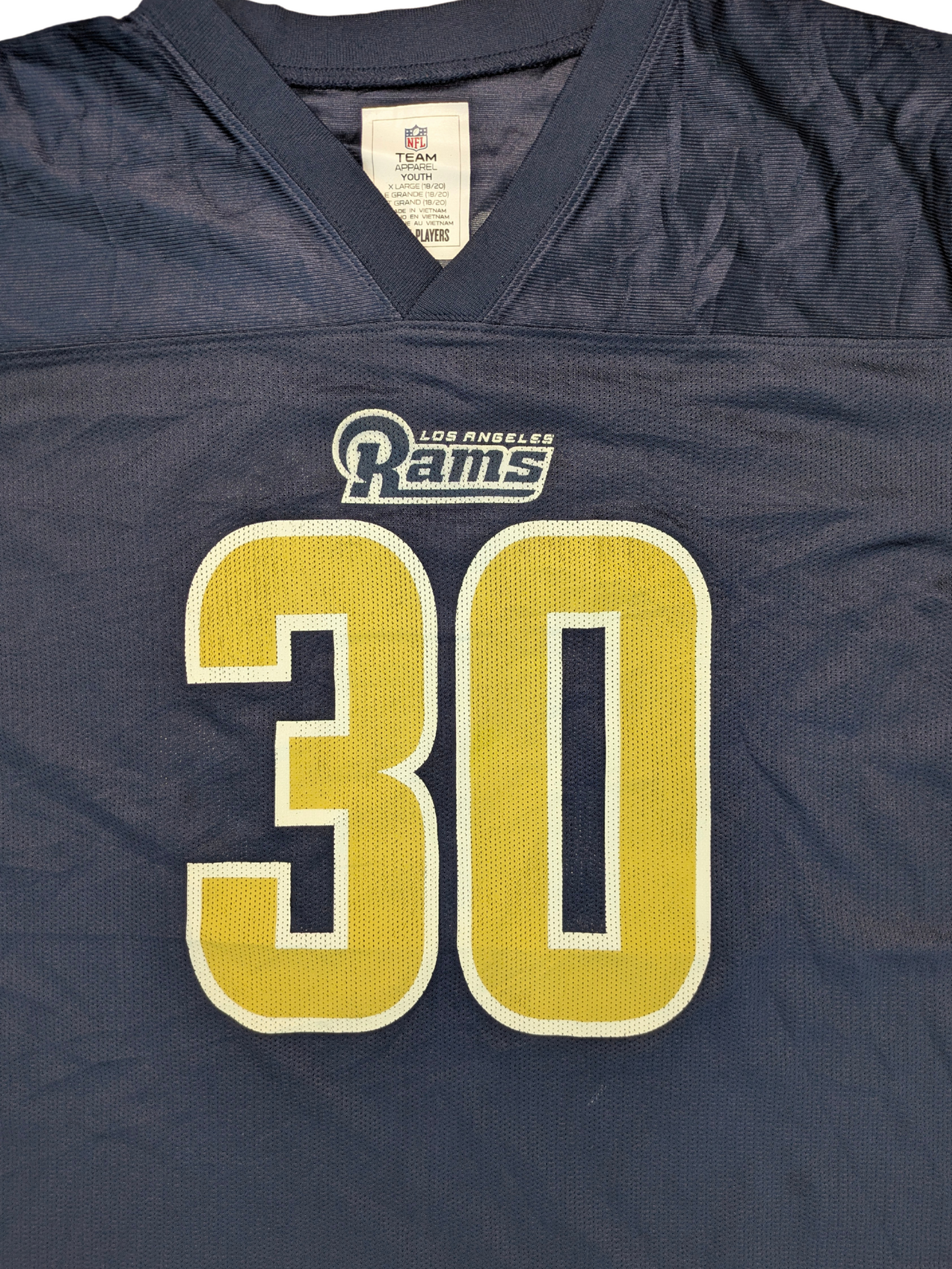 NFL LA Rams Jersey Nr. 30 Todd Gurley II Navy Kinder XL passt S-M 2016–2017