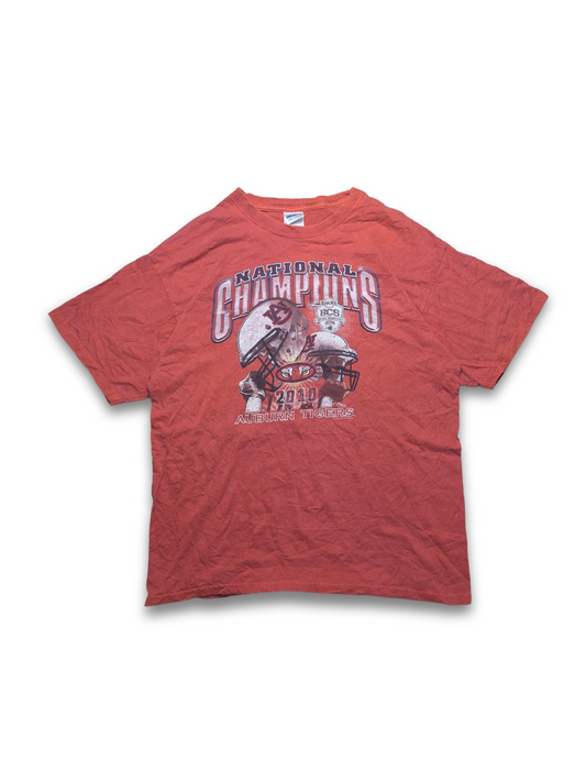 College Auburn Tigers 2010 National Championship T-Shirt Rot Large