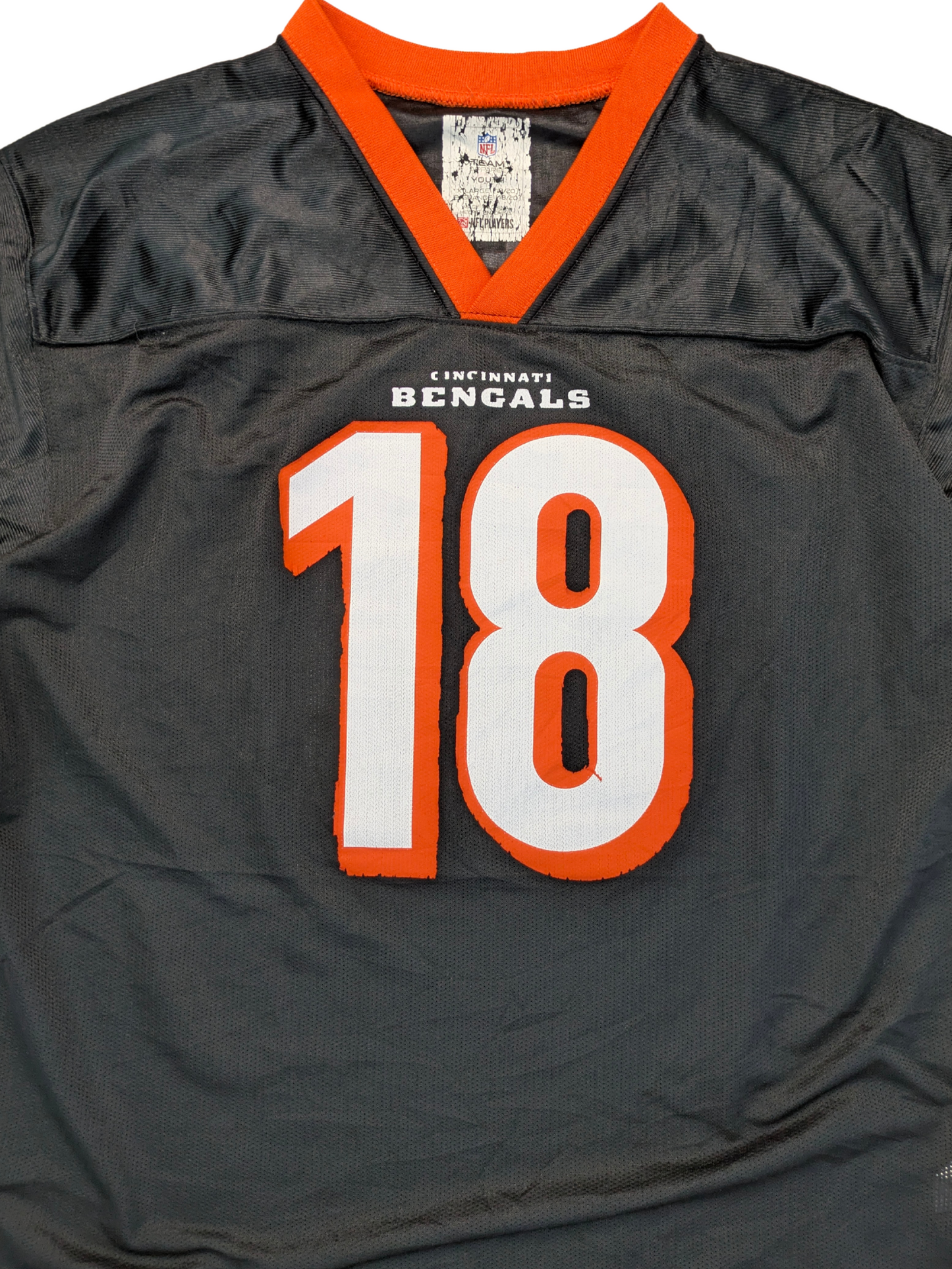 NFL Cincinnati Bengals Jersey 2010er Größe Kids XL fits S Schwarz Orange Green 18
