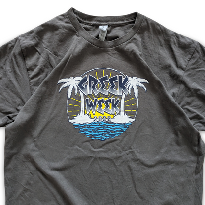 College Georgia Southwestern Greek Week 2022 T-Shirt Dunkelgrau Large