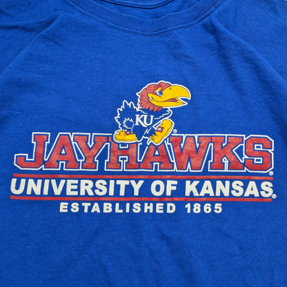 College University of Kansas Jayhawks Longsleeve Blau X-Large
