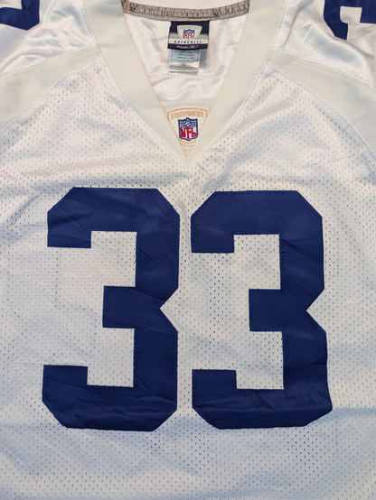 Reebok NFL Dallas Cowboys Jersey 2000er Größe 50 fits L-XL Weiß Dorsett 33