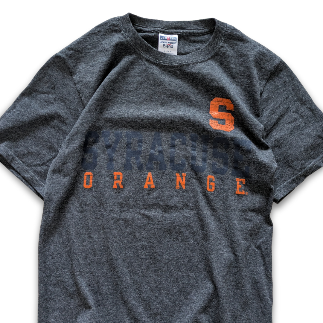 College Syracuse Orange T-Shirt Dunkelgrau Orange Small