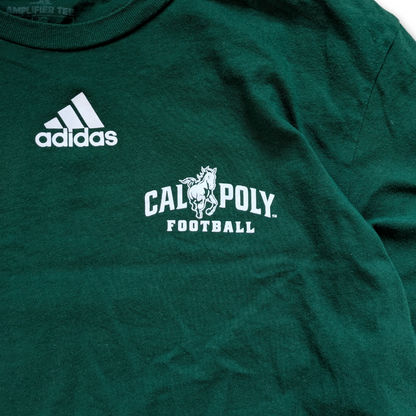College Adidas Cal Poly Football Longsleeve Grün Large