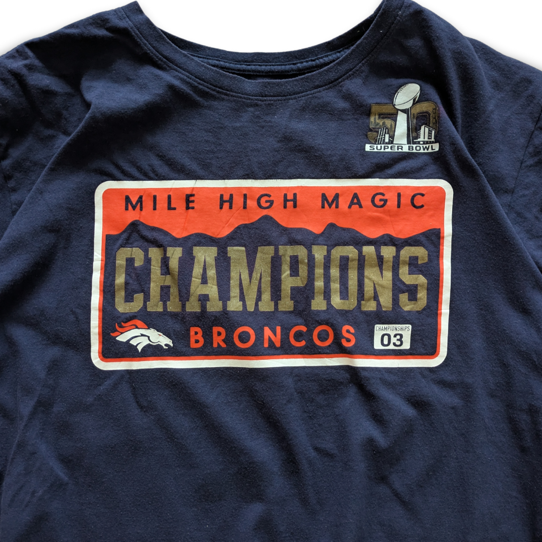 NFL Denver Broncos Super Bowl 50 T-Shirt XX-Large (Fits Large/X-Large)