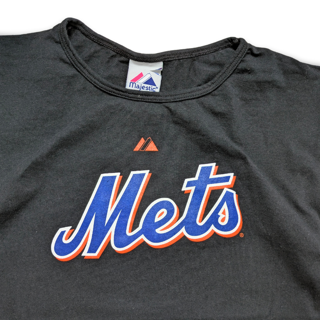 MLB New York Mets 2008 T-Shirt David Wright 5 Frauen Schwarz Large