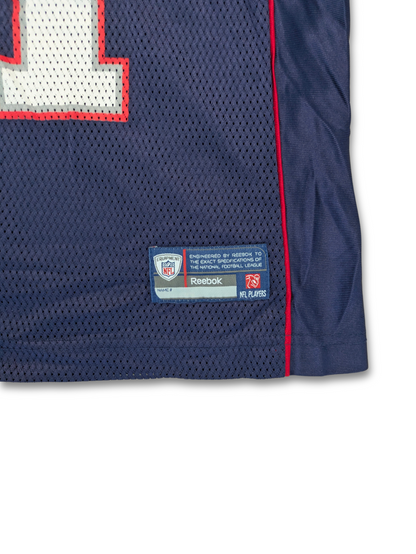 Reebok NFL New England Patriots Jersey 2008 Navy Womens XL (fits S) Moss 81