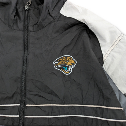 NFL Reebok Jacksonville Jaguars Windbreaker Schwarz Weiß X-Large
