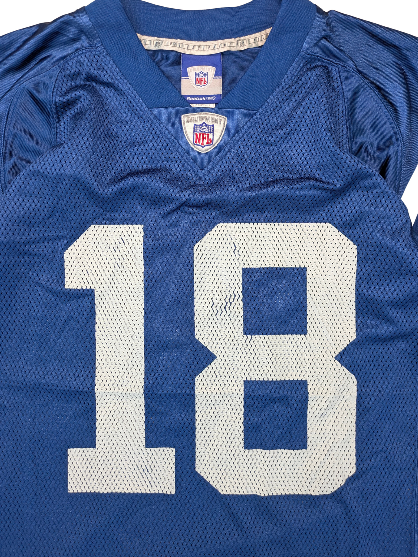 Reebok NFL Indianapolis Colts Jersey 2006 Größe M Blau Manning 18