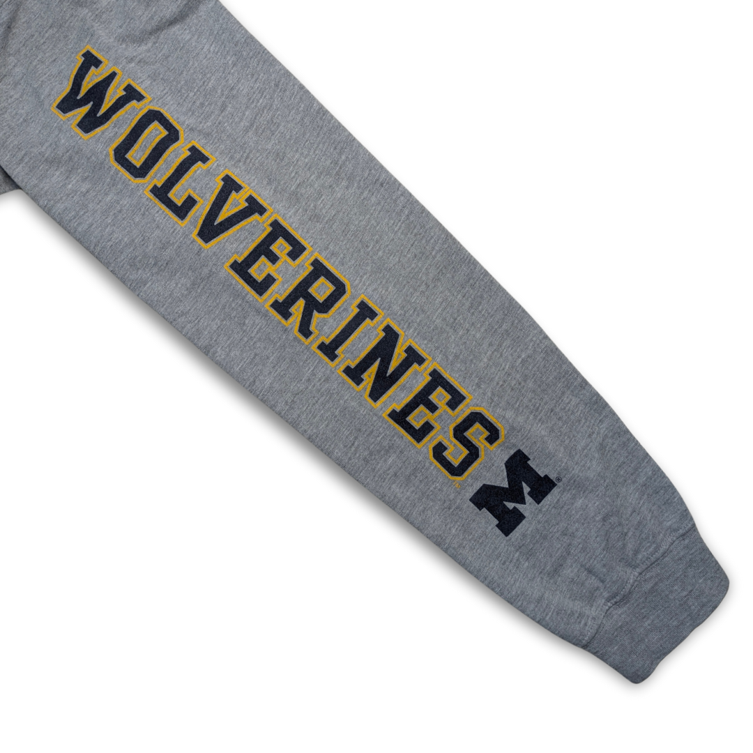College Michigan Wolverines Longsleeve Grau Medium / Large