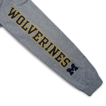 College Michigan Wolverines Longsleeve Grau Medium / Large