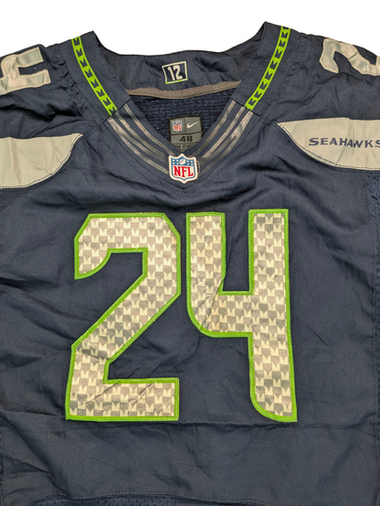 Nike NFL Seattle Seahawks Jersey Marshawn Lynch 24 Navy 48 fits XXL 2010er