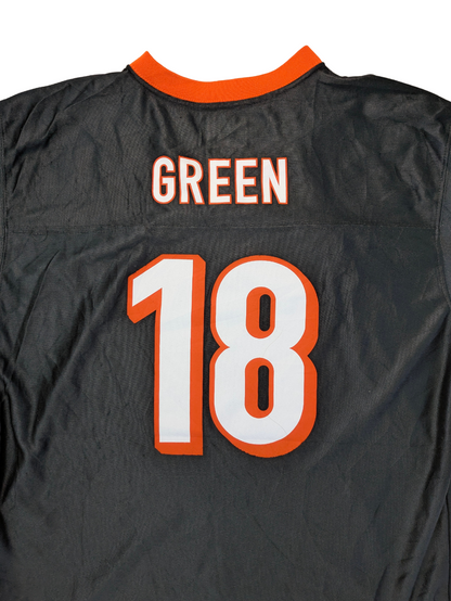 NFL Cincinnati Bengals Jersey 2010er Größe Kids XL fits S Schwarz Orange Green 18