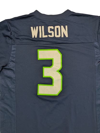 NFL Seattle Seahawks Jersey Wilson 3 Navy L 2010er