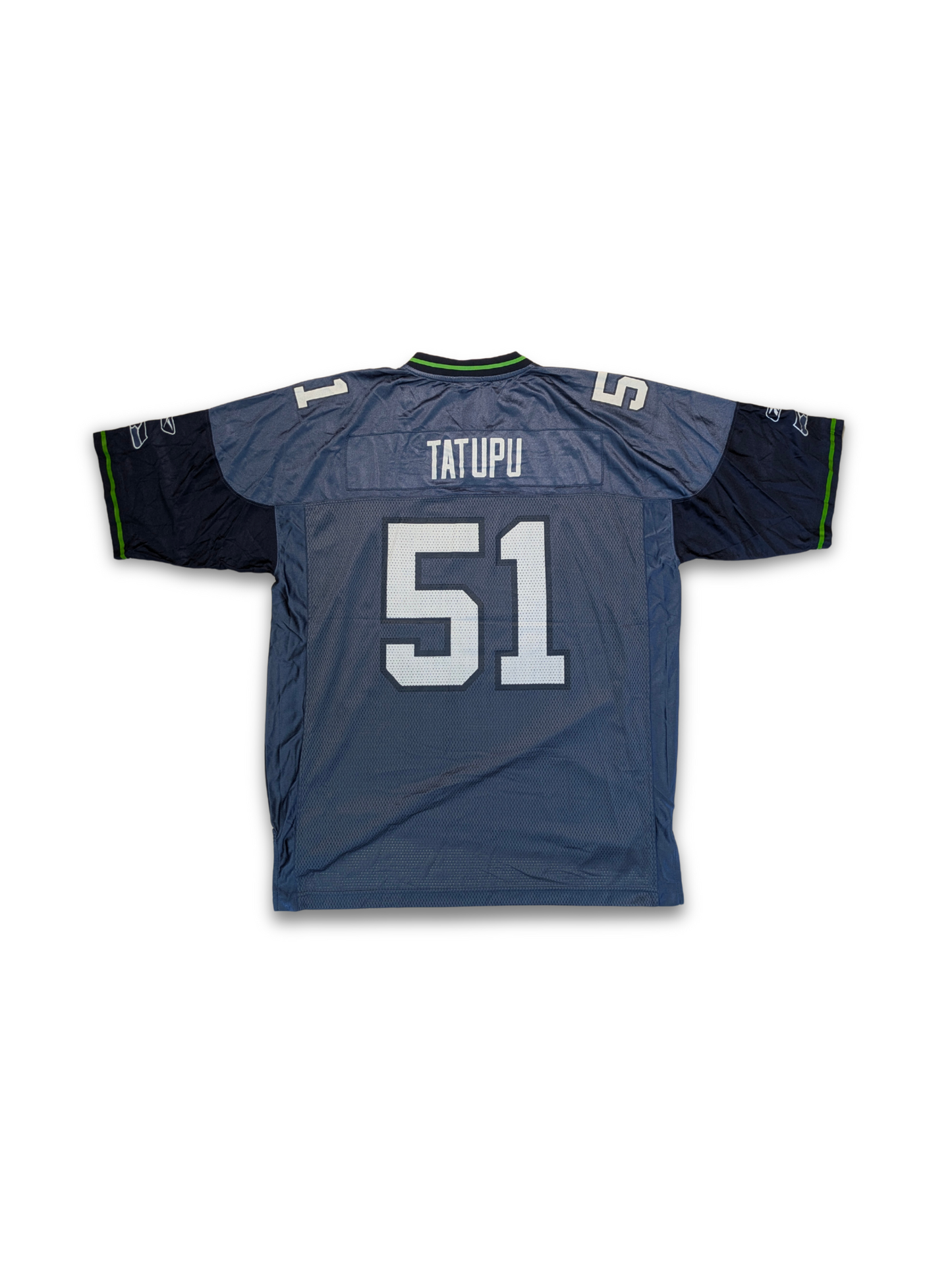 Reebok NFL Seattle Seahawks Jersey 2005 2006 Graublau XL Tatupu 51