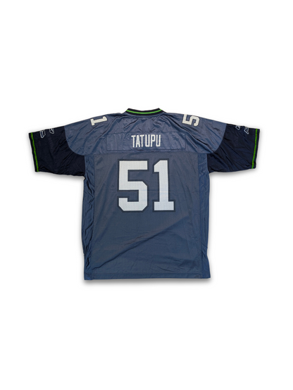 Reebok NFL Seattle Seahawks Jersey 2005 2006 Graublau XL Tatupu 51