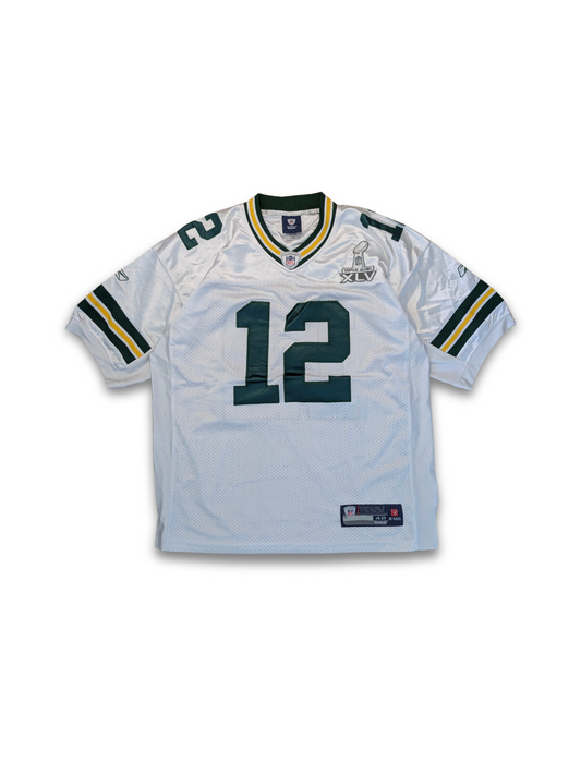 NFL Green Bay Packers Jersey Nr. 12 Weiß 2011 Reebok Rodgers 48 fits L-XL