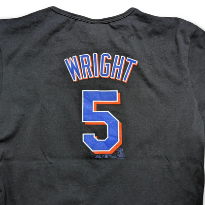 MLB New York Mets 2008 T-Shirt David Wright 5 Frauen Schwarz Large