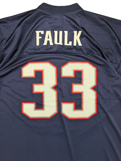 NFL Players New England Patriots Jersey Faulk 33 Navy L 2000er